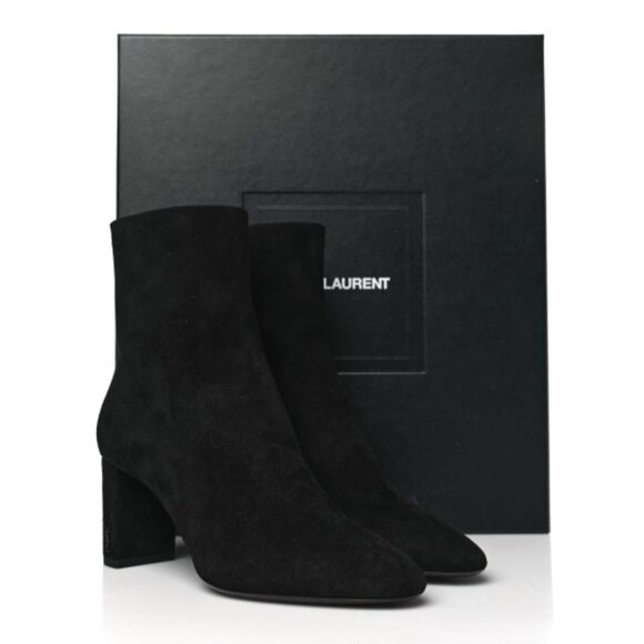 NIB  Saint Laurent  Suede Loulou Ankle Zip Boot - Picture 1 of 7